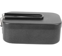 Boîte à lunch de camping 800 ml en aluminium, en acier inoxydable, sans bâton, avec poignée pliable en silicone, couvercle pour cuisiner en plein air
