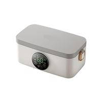 Boîte À Lunch Électrique, Boîte À Lunch Alimentée Par Batterie Avec Temps De Chauffage Et De Maintien Au Chaud Réglable, Adaptée Au Bureau, Aux Voyages(White)