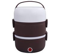 Boîte à Lunch éLectrique, Chauffe-Aliments Portatif à 3 Couches, 220 V, 50 Hz, 250 W, Anti Fuite Bento Food Storage Warmer Container Rice Cooker(2#)