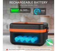 Boîte à lunch électrique portable, capacité de 1L et batterie externe de 16000mAh, auto-chauffante sans fil pour le travail, les voyages, la voiture, le bureau Type A
