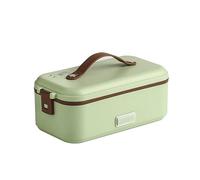 Boîte À Lunch Électrique Portative Et Chauffante 300W Lunch Box Chauffante Rapide Isotherme Portable Pour Bureau École Voyage Voiture Avec Récipient Amovible En Acier Inoxydable, 1 layer,Green