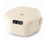 Boîte à lunch électrique sans fil, chauffage à piles de 1 L, 3 compartiments