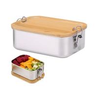 Boîte À Lunch En Acier Inoxydable 1 Pièce, Boîte À Lunch Avec Couvercle, Boîte À Lunch Adulte/Enfant, Boîte À Collation, Adaptée À L'École, Au Bureau, À L'Usine