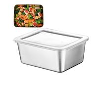 Boîte à lunch en acier inoxydable - Conteneurs de stockage des aliments hermétiques et fuites | boîte en métal durable pour cuisine pour la maison, déjeuners d'affaires, restes, collations extérieures