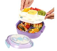 Boîte À Lunch Enfant Bol repas à emporter avec couvercle et couverts inclus