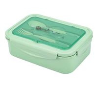 Boîte À Lunch Hermétique À 3 Compartiments Avec Cuillère Et Fourchette - Sans Bpa, Anti-Fuite, Compatible Micro-Ondes Et Lave-Vaisselle, 1000 Ml