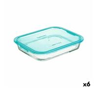 Boîte À Lunch Hermétique Luminarc Keep'n Lagon Turquoise 1,5 L Verre (6 Unités)