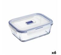 Boîte À Lunch Hermétique Luminarc Pure Box Active 19 X 13 Cm 1,22 L Bicolore Verre (6 Unités)