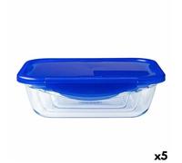 Boîte À Lunch Hermétique Pyrex Cook & Go Bleu 1,7 L 24 X 18 Cm Verre (5 Unités)