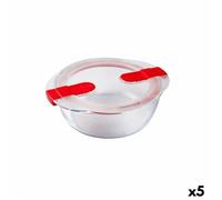 Boîte À Lunch Hermétique Pyrex Cook&heat 1,1 L 21 X 18 X 7 Cm Transparent Verre (5 Unités)