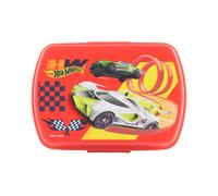 Boîte à lunch HOVUK Hot WheeIs avec fermeture à clic, 20 cm, rectangulaire, plastique, pour enfants, qualité alimentaire, sans BPA, pour écoliers à partir de 3 ans