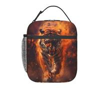 Boîte à lunch isotherme Fierce Tiger pour enfants, garçons et filles, boîte à lunch, sac à lunch réutilisable animal pour l'école, le bureau, le travail, les pique-niques et les voyages