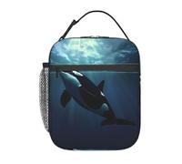 Boîte à lunch isotherme pour enfants, garçons et filles, sac à lunch réutilisable pour l'école, le bureau, le travail, les pique-niques et les voyages, boîte à lunch Orca