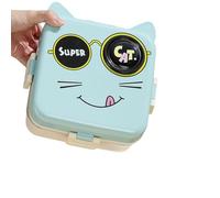 Boîte À Lunch Pour Élève Portable 3 Compartiment Conteneur De Rangement Alimentaire Styles De Dessins Animés En Acier Inoxydable Bentos Bentos Spild Proof Student