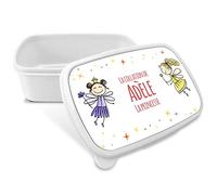 Boîte à Lunch pour Enfants. Boîte à goûter avec nom. Boîte à deyeuner. Boîte à Lunch. Convient aux Micro-Ondes et ne Contient BPA, ni phtalates, ni métaux Lourds. Cadeaux personnalisés. FÉES