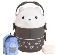 Boîte à lunch pour ours - Récipient à collations en PP, récipient à aliments isolés | Boîte à lunch pour aliments à l'épreuve des fuites, boîte longue durée avec poignée, récipient pour la préparation