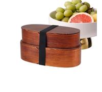 Boîte À Lunch - Réglable En Bois, Récipient De Nourriture BO, X | Pour Faire Des Déplacements À Un Pique-nique Camping Spring Trip Music Festival Fruits Légumes Sandwichs | Boîte À Lunch En Bois