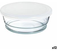 Boîte à lunch ronde avec couvercle Arcoroc So Urban bicolore verre 1,35 L (12 pièces)