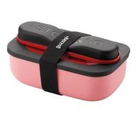 Guzzini - Store&GO, Coffret Lunch avec Couverts de Voyage - Rouge, 20 x 12 x h7 cm | 900ml - 17110231