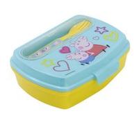 Boîte à lunch - STOR - 13909 - Rectangulaire - 300ml - Enfant - Peppa Pig Bleu