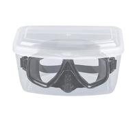 Boîte à lunettes de plongée - Support portable transparent résistant aux rayures - Boîte de rangement pour masque de plongée - pour les vacances à la plage, la plongée en apnée, les voyages, l'aquagym