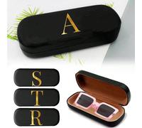 Boîte à lunettes de qualité premium, étui de rangement rigide en PU pour lunettes, portable et de mode pour l'extérieur, coffret de rangement de lunettes de bureau, organisateur de lunettes de myopie,