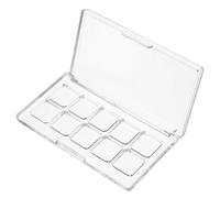 Boîte à Maquillage Transparente 10 Compartiments en Plastique | Séparation Nette, Usage Voyage et Rangement Cosmétique, Format 18x18 Mm, Création DIY et Fermeture Sûre