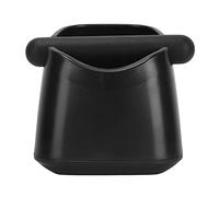 Boîte à marc de café et récipient à expresso, barre de frappe amovible avec base sécurisée pour un nettoyage facile, poubelle jaune compacte pour une utilisation à la maison et au (Noire)