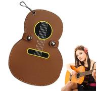 Boîte à Médiators pour Guitaristes,17 Emplacements Trousse Organisatrice de Pléctrums - Étui en Cuir Synthétique pour Médiators | pour Musicien Passionné Guitare Basse Ukulélé
