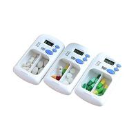 Boîte à Médicaments avec Alarme électrique Numérique, Mini étui à Pilules Portable, Minuterie de Stockage de Médicaments, Organisez Un
