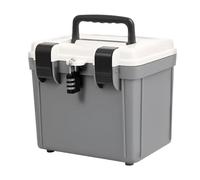 boîte à médicaments avec serrure: organisateur de grande capacité, conteneur de mot de passe sécurisé, étui de sécurité combiné durable | design portable et robuste avec fermeture pour la maison, uffi