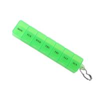Boîte à médicaments - Boîte à pilules transparente à 7 compartiments | Organisateur de pilules portable, mini pilulier résistant à l'humidité, boîte de rangement pratique pour une utilisation à long