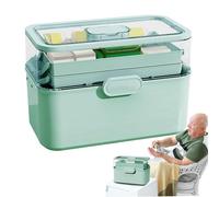 Boîte à médicaments, boîte de rangement de médicaments, organiseur d'aide avec pilules polyvalentes : boîtes de rangement pour médicaments familiaux amovibles avec Ma