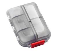 Boîte à médicaments de rangement - Pilulier portable étanche avec 10 compartiments, étui de grande capacité | 9,6 x 6,4 x 3,1 cm, fermeture ergonomique, solution de sécurité pour la santé, pour voyage