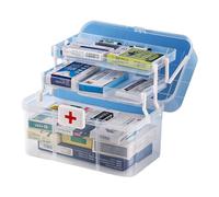 Boîte à Médicaments - Organisateur Portable De Premiers Soins, Conteneur Pour Fournitures Médicales Multicompartiment | Organisateur De Médicaments Avec Serrure Pour La Maison, Voyage Et Bureau,