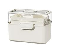 Boîte à médicaments - Pilulier familial et domestique | Grande capacité multi-couches | Petite boîte transparente portable amovible pour la maison et les voyages