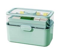 Boîte à médicaments - Pilulier familial et domestique | Grande capacité multi-couches | Petite boîte transparente portable amovible pour la maison et les voyages