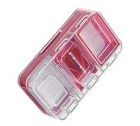 Boîte à médicaments portable - Boîte de rangement 4 en 1 pour comprimés | Support compact avec broyeur et séparateur pour les personnes âgées, les, les voyages, les soins infirmiers, le