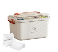 Boîte à médicaments portable de grande capacité, résistante à la température | Protection contre la poussière et l'humidité, avec fermeture hermétique et design étanche pour médicaments, ciseaux