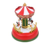 Boîte à Mélodies Carrousel Lumineux de Noël en Plastique pour Bureau | Décoration Festive pour Table et Étagère, Ambiance Douce, pour Garçon Fille et Amateurs Photo