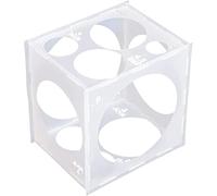 Boîte à mesurer pour ballons, cube de taille de ballon en plastique pliable 2 à 10 pouces, outil mesure la taille pour la décoration, anniversaire, mariage, fête.