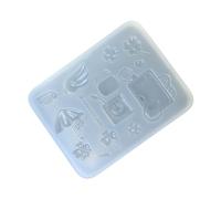 Boîte à moisissure pratique en résine époxy - Accessoires moulés - Facile à nettoyer - Moule en silicone - Raccords de bijoux - Fournitures de résine
