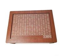 Boîte à monnaie en bois avec compteur de chiffres et fentes pour pièces de monnaie, conçue pour soutenir des objectifs d'économie tels que le permis de conduire, l'achat de voiture et les voyages