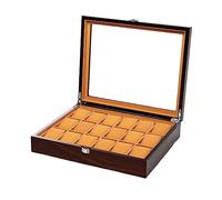 Boîte à montres CLoxks Boîte de rangement de montres multifonctionnelle Boîte de rangement de montres en bois haut de gamme de grande capacité Boîte de collection de bijoux ménagers Organisateur de