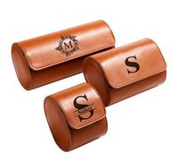 Boîte à montres en cuir personnalisée - Boîte à montres gravée en 5 couleurs, cadeau de père, porte-montre personnalisé pour les mariés, étui de voyage unique, cadeau de mari, nous pouvons réaliser n'