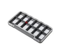 Greys Boîte de Rangement Mince pour Articles de pêche | Boîte de Rangement Flottante étanche | Rangement avec Couvercle Transparent | Convient pour Veste ou Poche de Gilet | Fermeture magnétique | 12