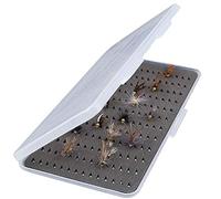 Boîte à mouches, Transparente avec mousse pour rangement sécurisé Boîte appâts pêche à sec for pêcheurs truite mouche débutants et experts en rivière lac montagne