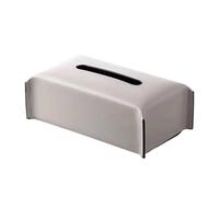 Boite a Mouchoir Boîte à mouchoirs tissée en Cuir, étui Serviettes Papier de Luxe, Porte-Papier Soie for Salon, décoration Table for la Maison pour Le Home Office(Grey)