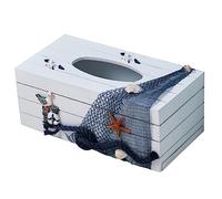 Boîte à mouchoirs à vent océanique, décor boisé, décor de pêche, boîte de rangement multifonctionnelle, étui à mouchoirs, couvercles de boîte à mouchoirs océan, boîte à mouchoirs réutilisable, fournit