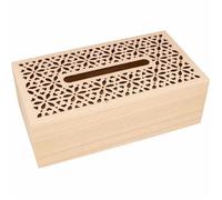 Boîte à mouchoirs avec couvercle fleuri - 25,5 x 14 x 8,5 cm